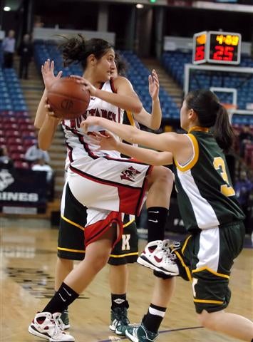 Kennedy played stellar defense the first half against Rasheed.