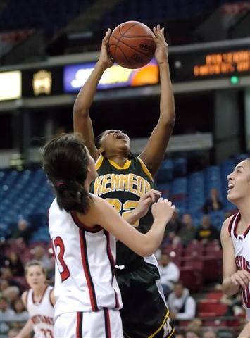 Kennedy's Shanice Butler had team highs of 10 points and 9 rebounds.