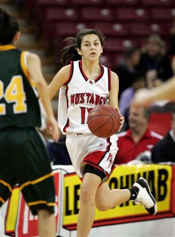 Monte Vista junior Dani Rabago carried the Mustangs early.