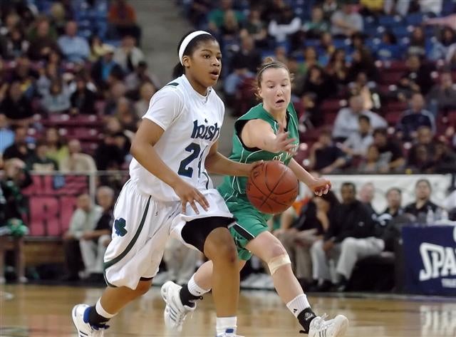 Moore in the open court has been a staple at Sacred Heart for four seasons.