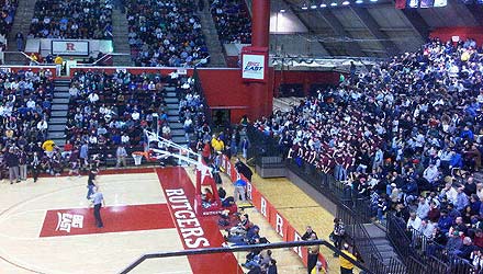 Packed house at Rutgers