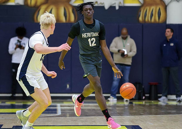Bryson Howard shined as a junior at Heritage, helping the Coyotes reach the 5A Division 1 semifinals in Texas. (PHOTO: Michael Horbovetz)