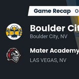 Boulder City vs. Mater Academy East Las Vegas