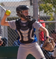 Sierra catcher Lexus Barnes has
improved immensely in two seasons.