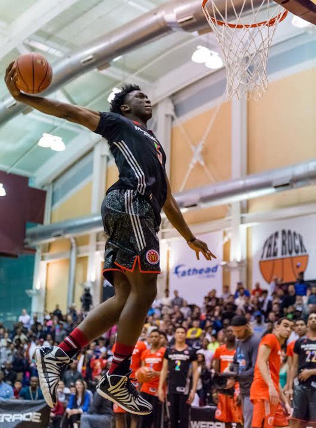 Arizona-bound Stanley Johnson of Mater Dei did not advance past the first round. 