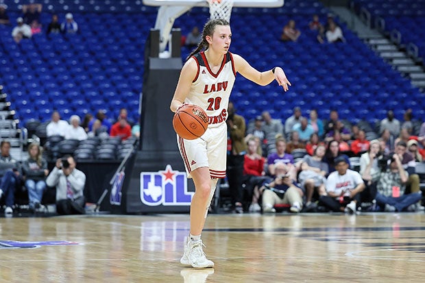 Texas Miss Basketball Bailey Maupin will play at Texas Tech next season after leading Gruver to an unbeaten record and state title.