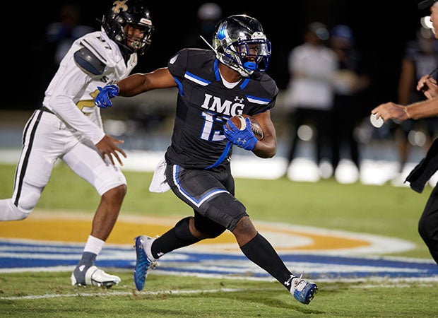 IMG Academy junior running back Kaytron Allen ran for 245 yards and five touchdowns as the Ascenders ended their season with a 41-6 win Friday over TRU Prep Academy.