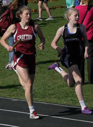 Arens was part of three state titles on the trackteam at Crofton this season.