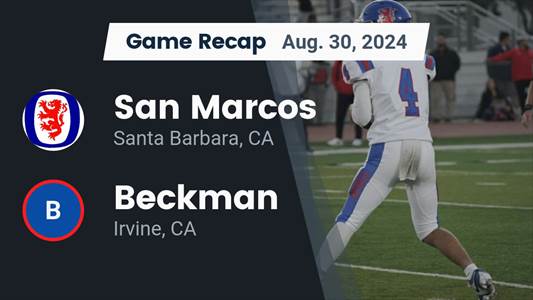 Football Game Preview: Beckman Plays at Home