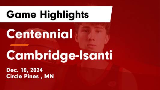 Basketball Recap: Cambridge-Isanti Comes Up Short