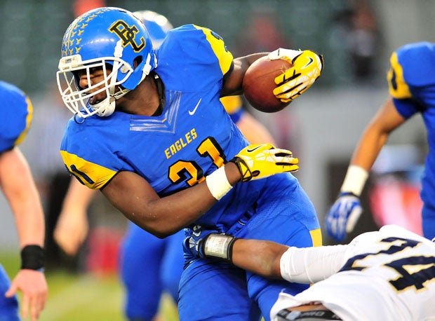 Bakersfield Christian running back Matt Smith II.