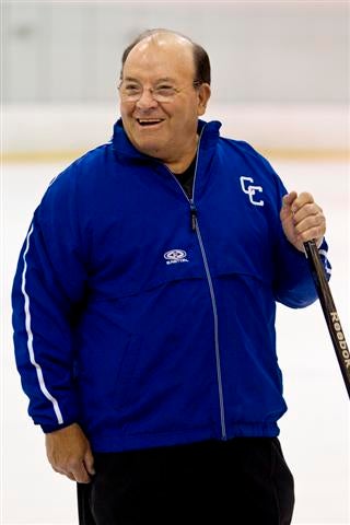 Scotty Bowman at Catholic Central practice Sunday.