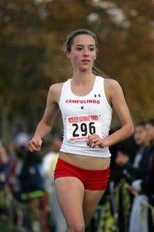 Carrie Verdon is a two-time 
California cross-country champ.
