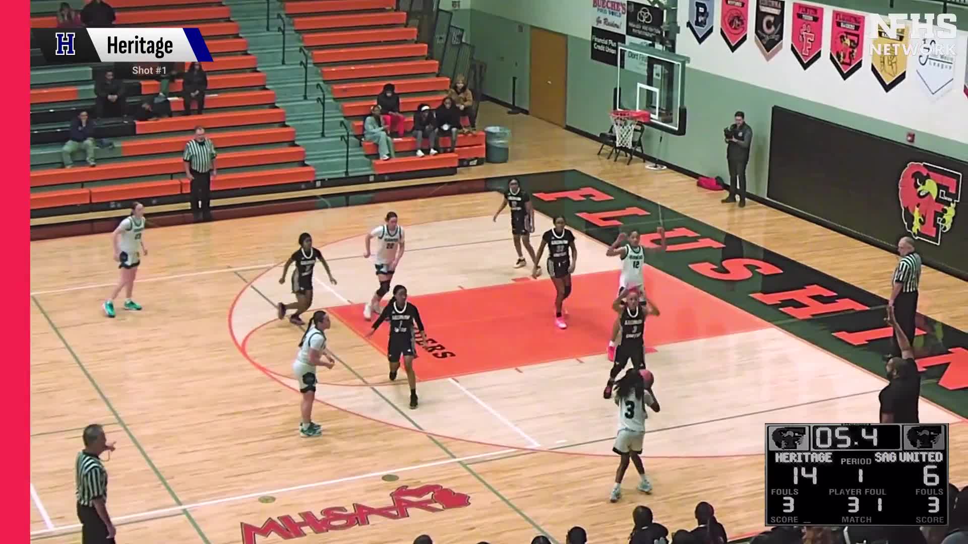 Basketball Recap: Heritage Skates Past Saginaw United with Ease