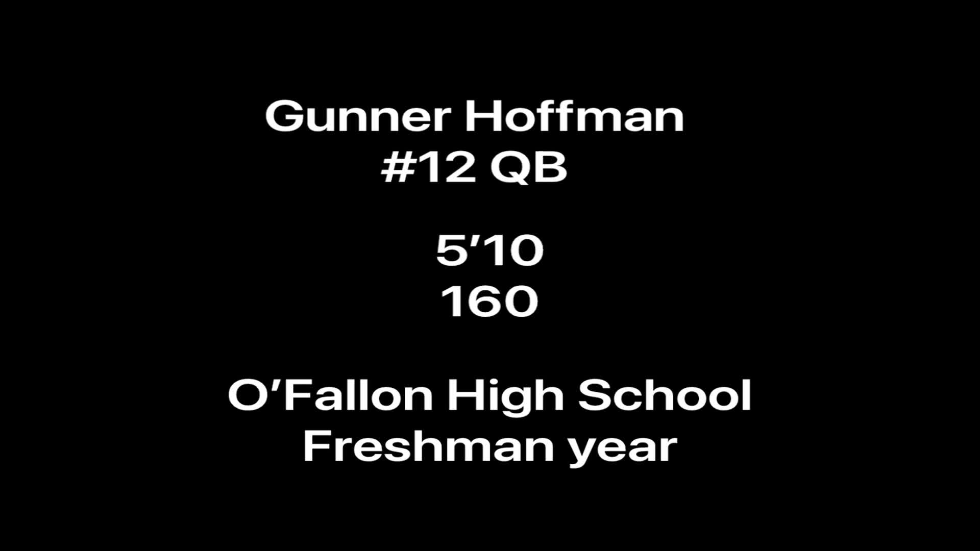 Gunner Hoffman Game Report: @ Troy-Buchanan