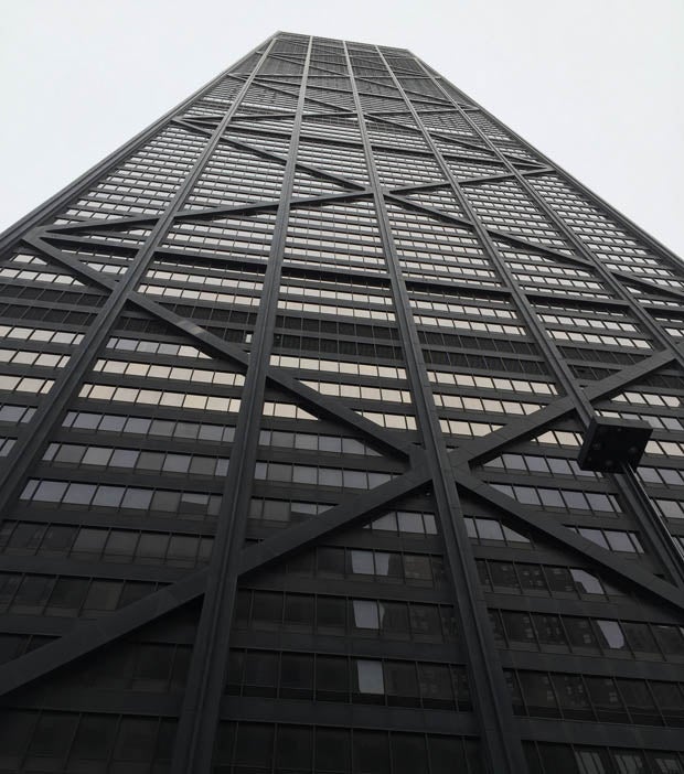 This is the view that all 48 players see when they leave their hotel adjacent to the The Magnificent Mile.