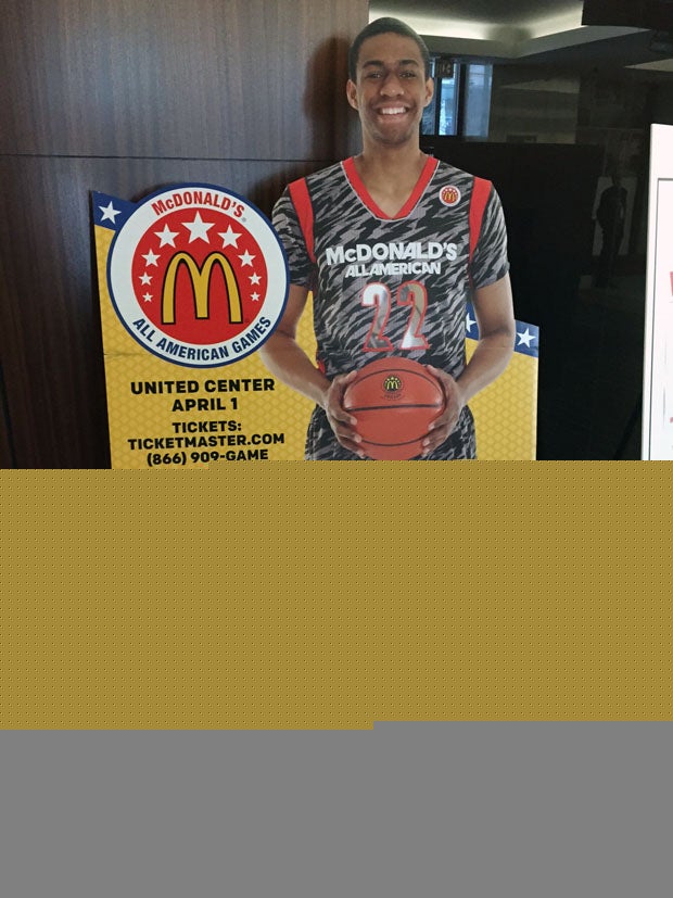 Jabari Parker, who played in the game just two seasons ago, already has a cut-out.