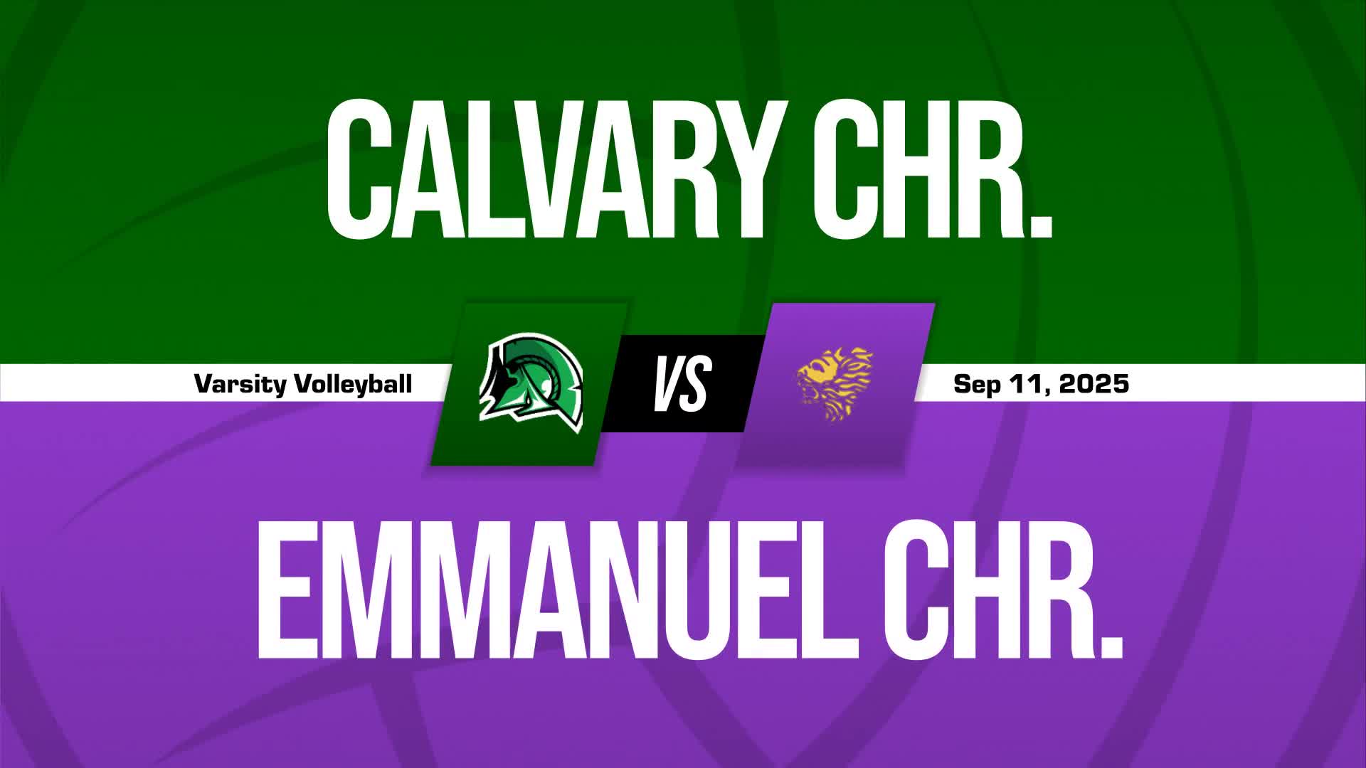 Volleyball Recap: Calvary Christian Takes a Loss