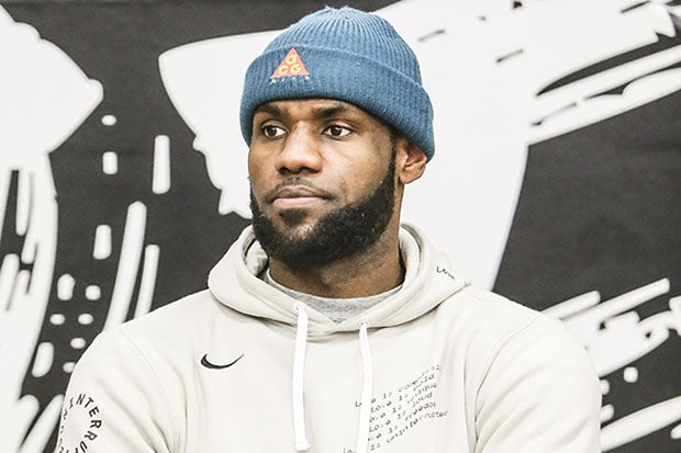 Watching his son here during a game in January, LeBron James was the 2003 MVP of the McDonald's All-American Game.