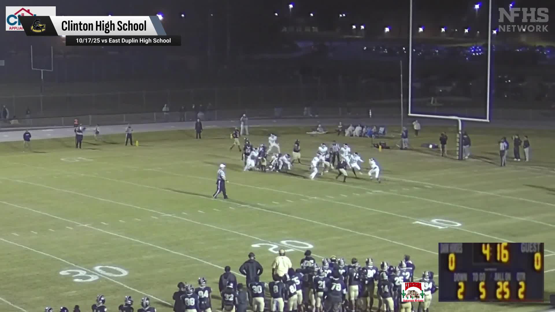 Football Game Preview: Clinton Dark Horses vs. Southwest Onslow Stallions + How To Watch