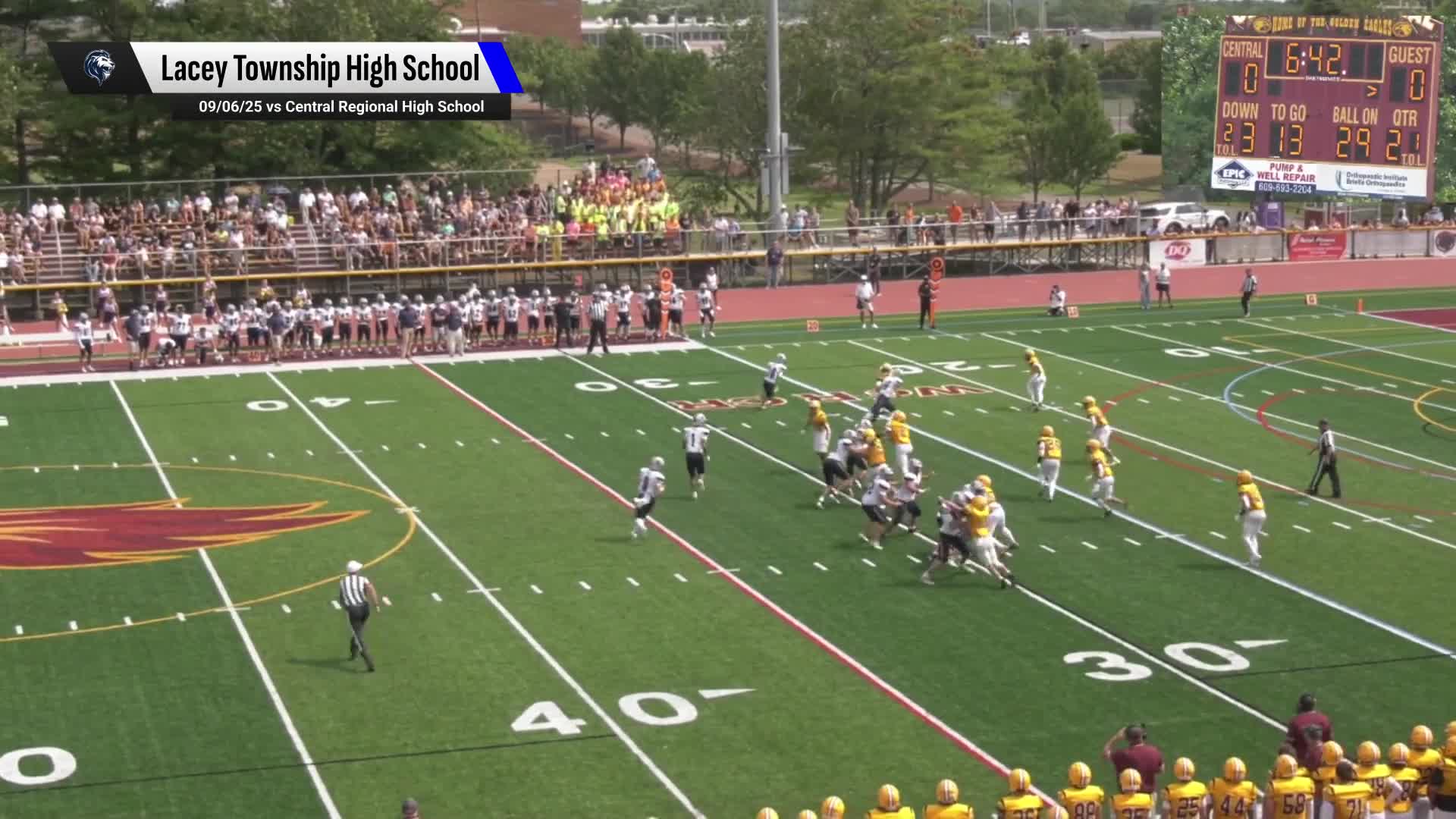 Football Recap: Lacey Township Piles Up the Points Against Lakewood