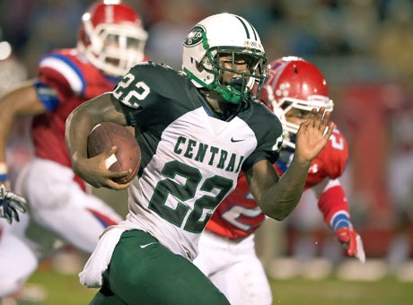 Central running back Joseph Yearby tried to bring his team back with 102 yards rushing and a touchdown.
