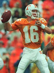 Manning at Tennessee in 1996.