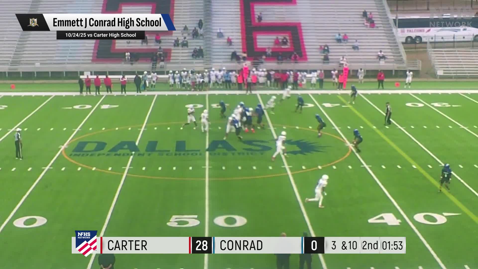 Football Recap: Kimball Piles Up the Points Against Conrad + How To Watch