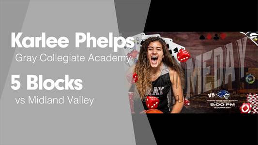 Karlee Phelps Game Report: vs Crestwood