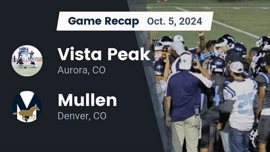 Football Recap: Vista PEAK Prep Comes Up Short