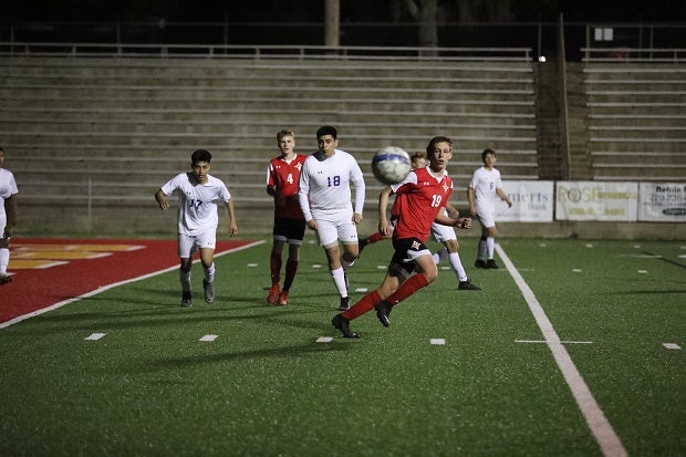 Thomasville's Christian Christie (No. 19) loves playing defense in soccer and has thrived during his sophomore season as the team has allowed nine goals in 17 games.