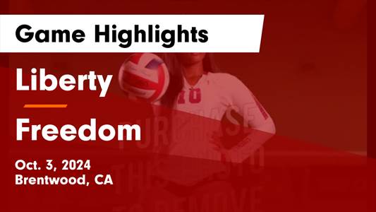 Volleyball Recap: Freedom Beats Liberty for Their Eighth Straigh