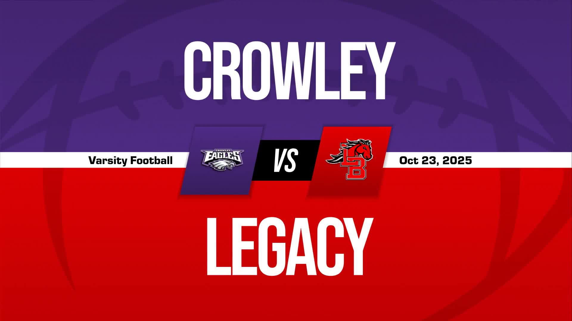 Football Game Preview: Crowley Eagles vs. North Crowley Panthers