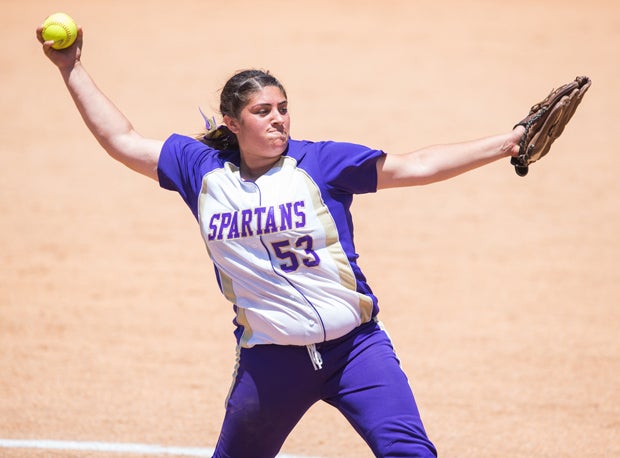 Natalie Calderas of Jurupa Hills is the MaxPreps California Small Schools Softball Player of the Year.