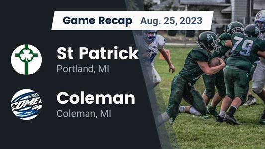 Football Game Recap: Coleman Comets vs. Sacred Heart Academy Irish
