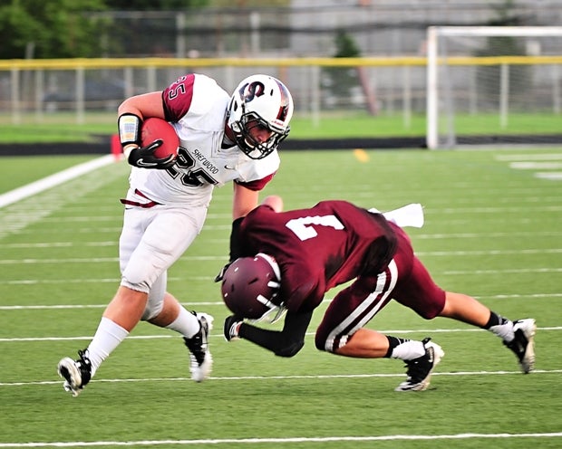 Scott Skurdahl was just one of many on the Sherwood High football team to contribute to a win over Milwaukie Academy of the Arts.