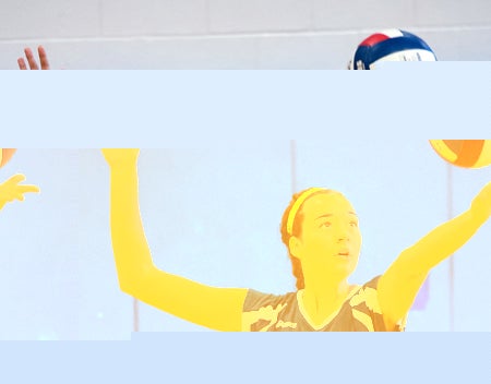 Madison Canestrari, a 6-foot-3 junior, has 48 blocks and 112 kills this season for Ledyard.
