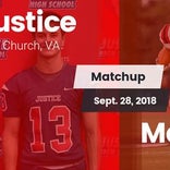 Football Game Recap: Justice vs. Marshall