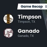 Ganado falls short of Timpson in the playoffs