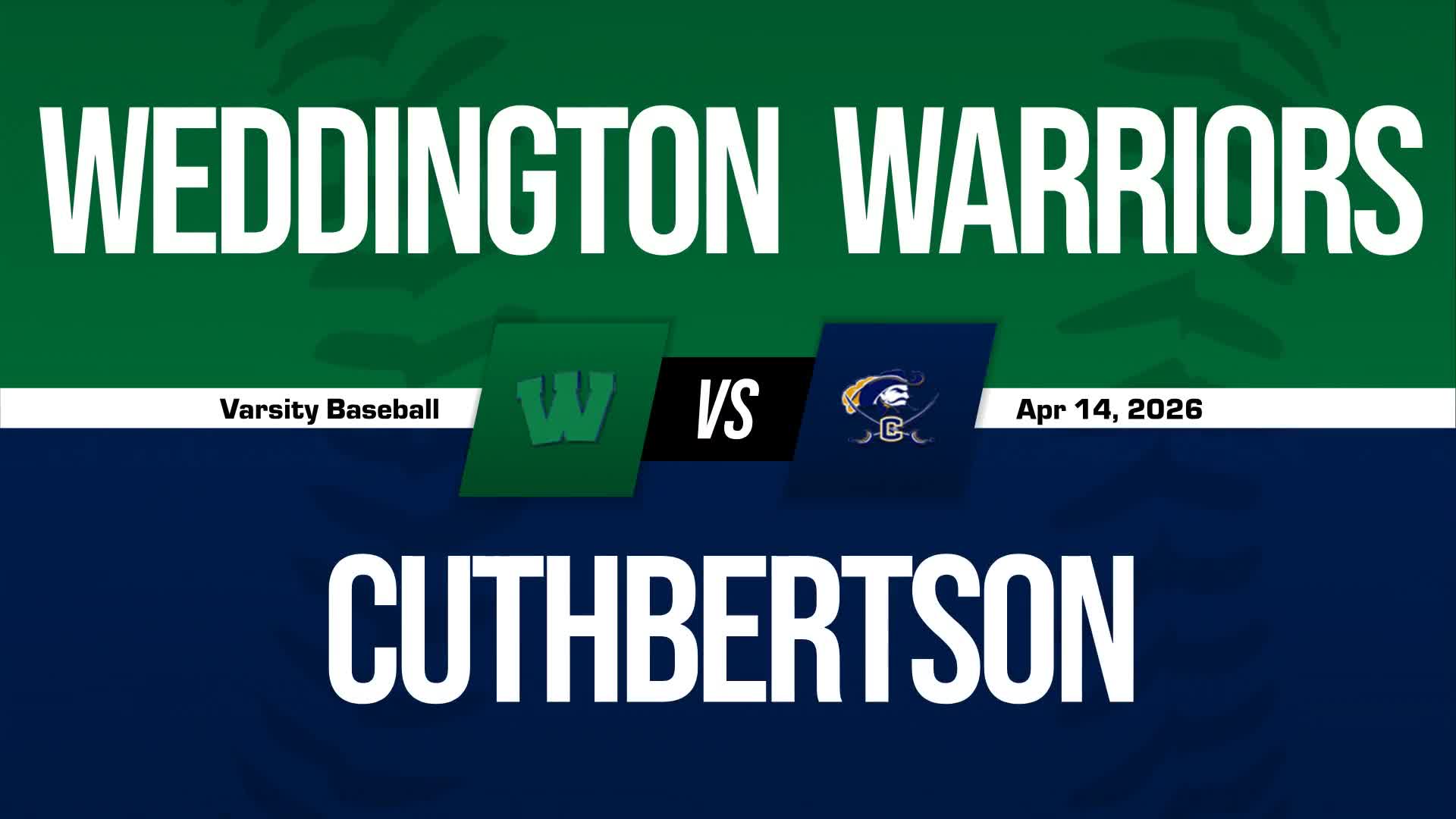 Baseball Recap: Weddington Takes a Loss