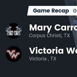 Football Game Recap: Victoria West Warriors vs. Carroll Tigers