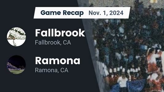 Football Recap: Fallbrook Comes Up Short