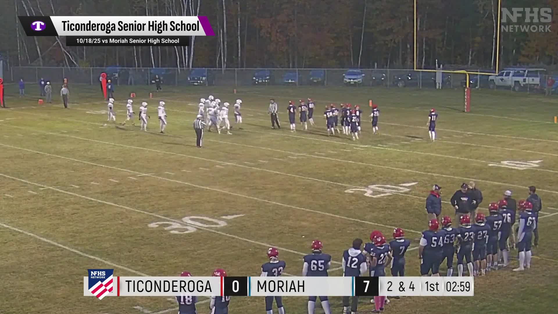 Football Recap: Ticonderoga Comes Up Short