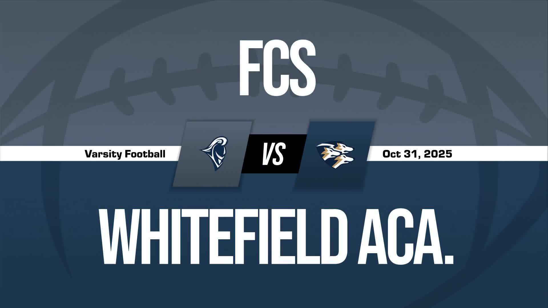 Football Game Preview: Whitefield Academy WolfPack vs. Calvary Day Cavaliers + How To Watch
