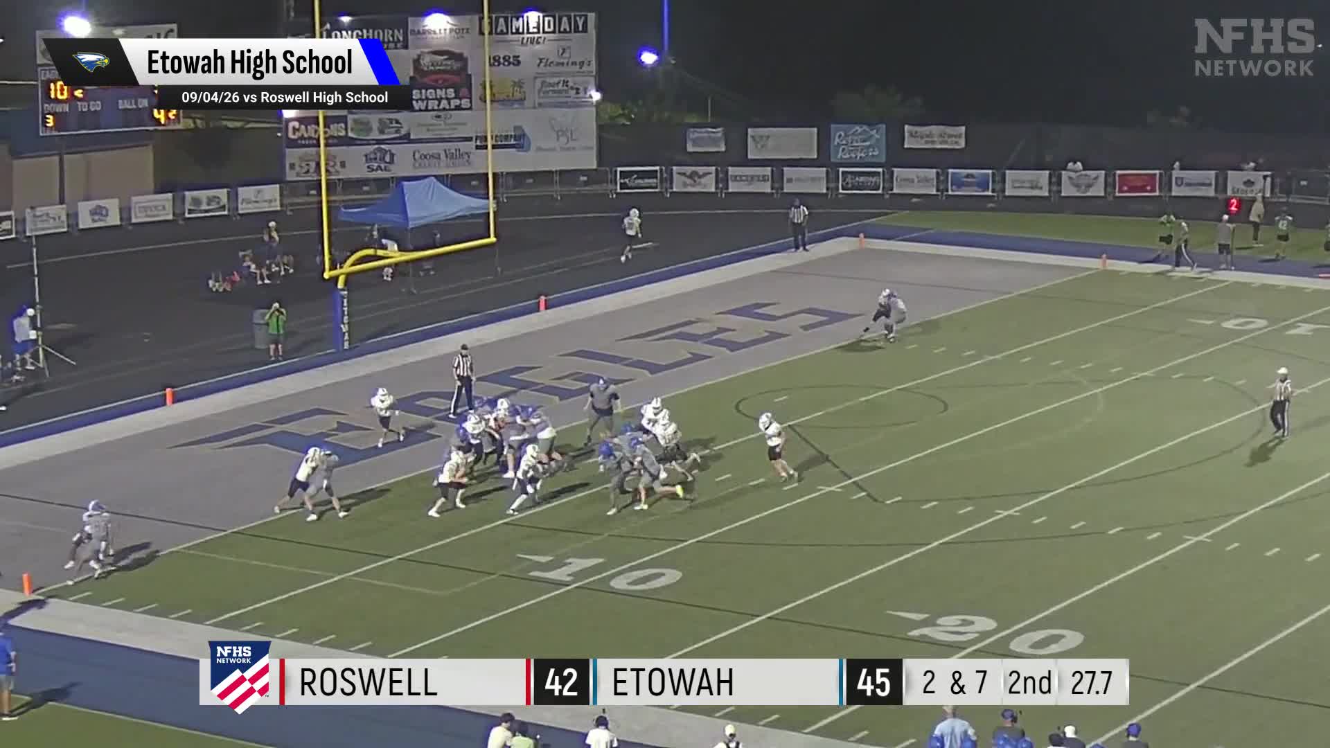 Football Recap: Kingston Caesar Keeps Finding the End Zone on th