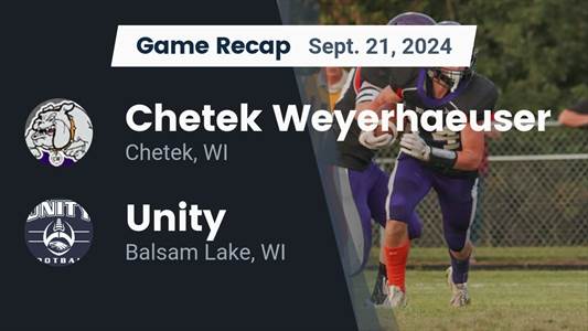 Football Recap: Unity Comes Up Short