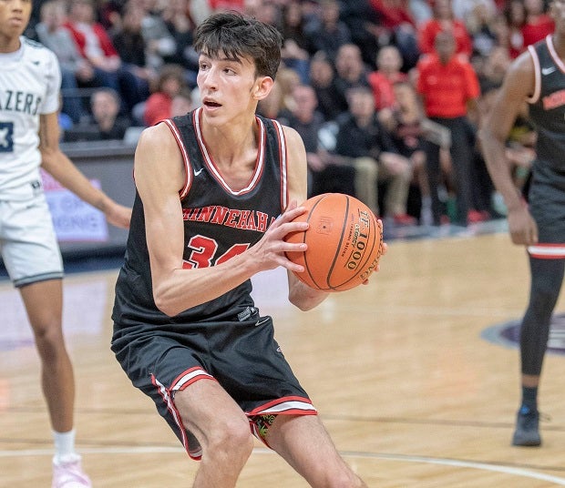 Chet Holmgren is averaging 16 points and 6.4 blocks per night for the Red Hawks. The 7-footer has also received about 30 scholarship offers.