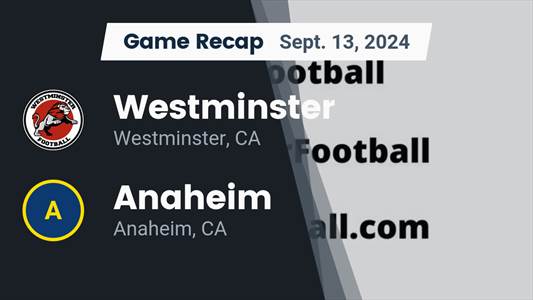 Football Game Preview: Westminster Lions vs. Cerritos Dons