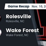 Football Game Recap: Wake Forest Cougars vs. Rolesville Rams