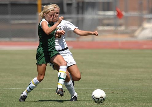 Stephanie Rose (green jersey), a 50-goal scorer for Class 3-A champion Jacksonville White Oak, will play for the East All-Stars in the NCCA women's soccer game July 21 at UNC-Greensboro.